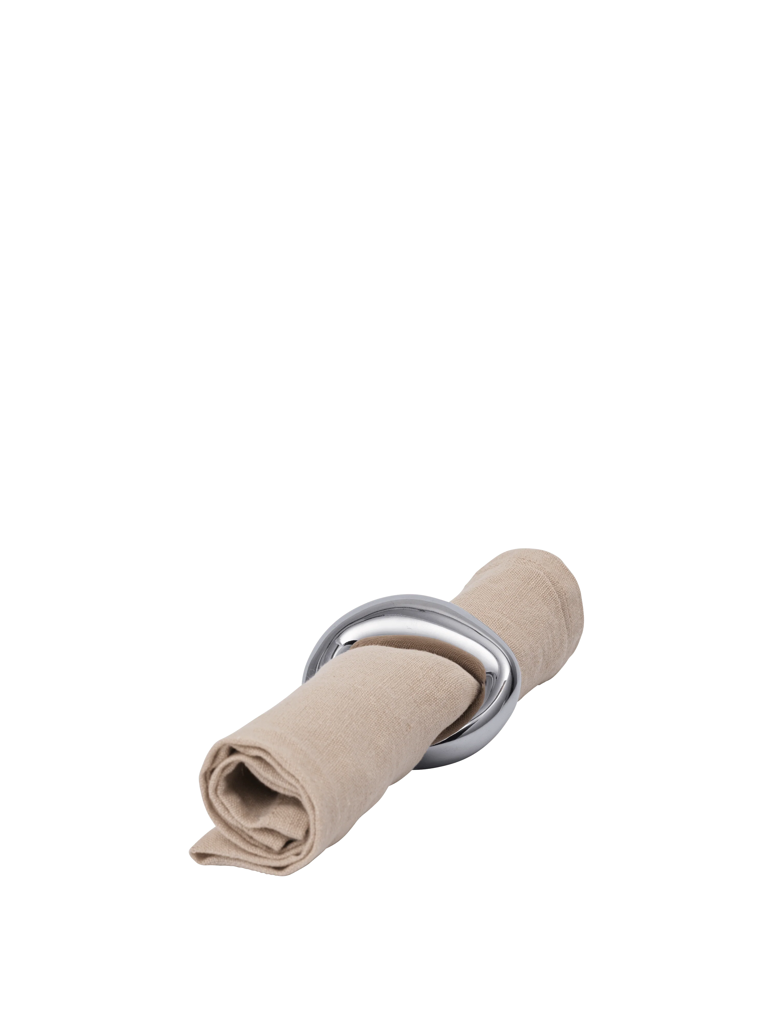 Zestaw pierścieni na serwetki ORRITH srebrny - Image 3
