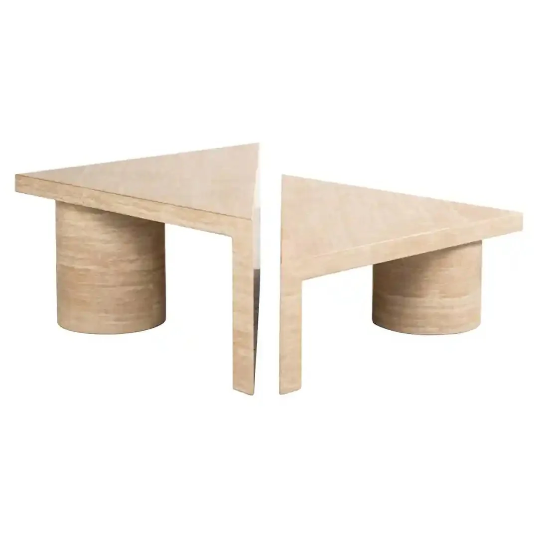 Zestaw stolików kawowych FICTUS beżowy - Image 7