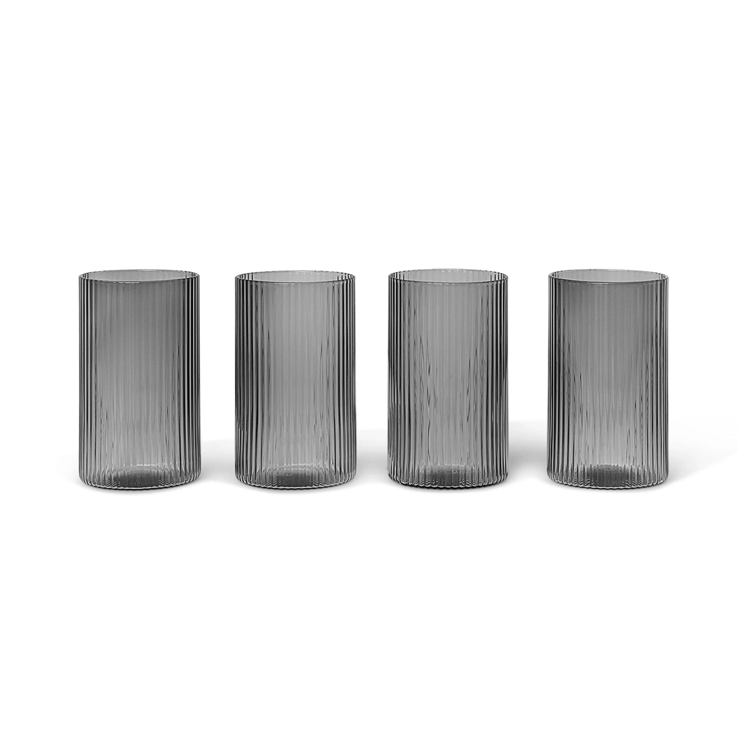 Zestaw szklanek RIPPLE VERRINES dymione szkło